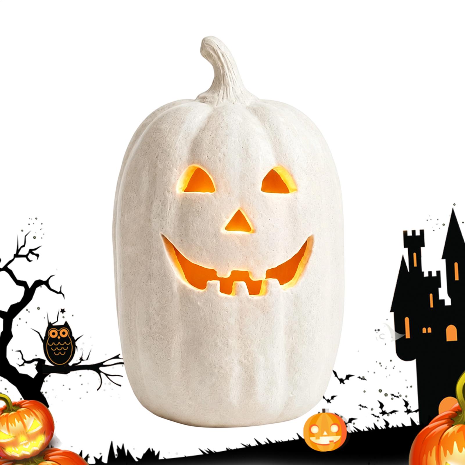 Home Decor Resin - Spooky Pumpkin Lanterns Pumpkin Handmade Resin