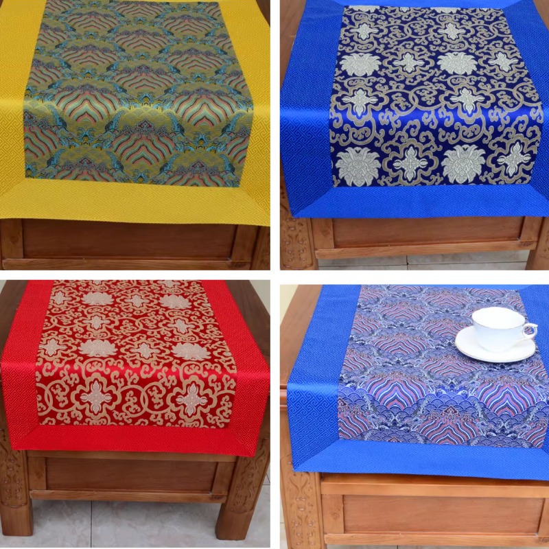Home Decor Interior - Tibetan Ethnic Style Brocade Tablecloth Home
