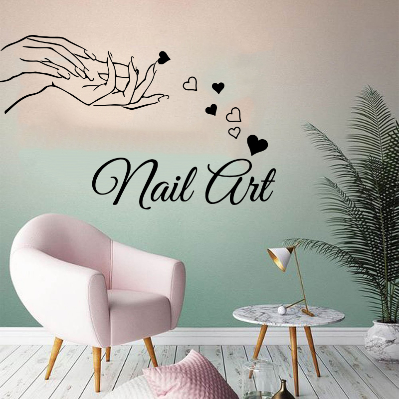 Home Decor Y2K - Beauty Nail Salon Girl Hand Wall