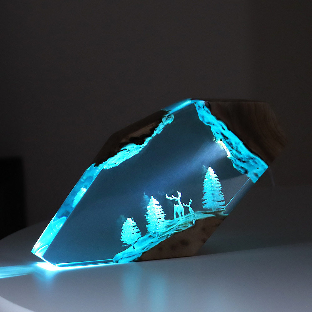 Home Decor Resin - Forest Fairy Deer Desktop Art Personalized