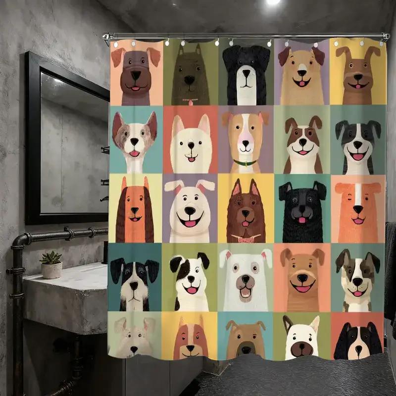 Home Decor Market - cute pet day shower curtain from