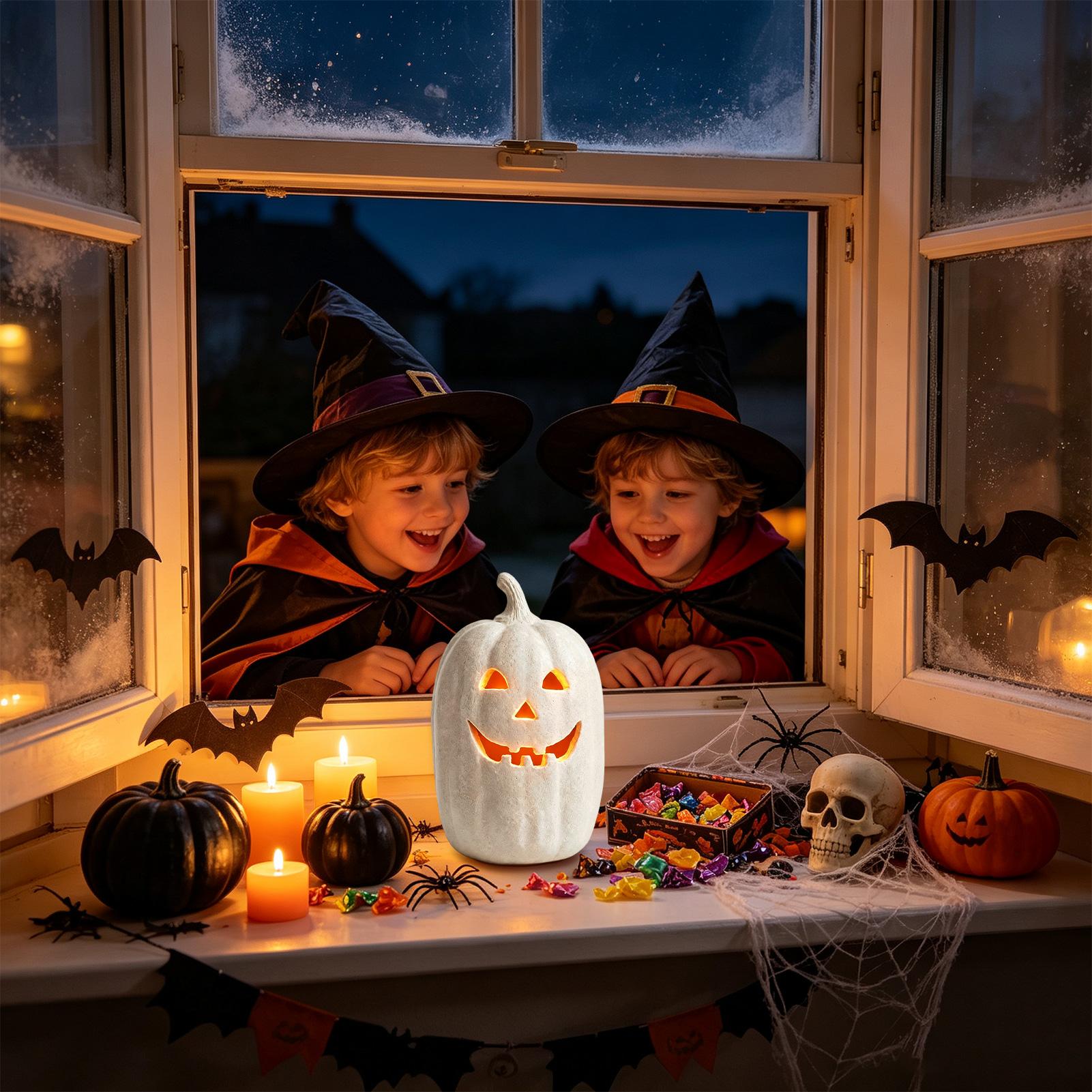 Home Decor Resin - Halloween Pumpkin Decor Resin Pumpkin Handmade