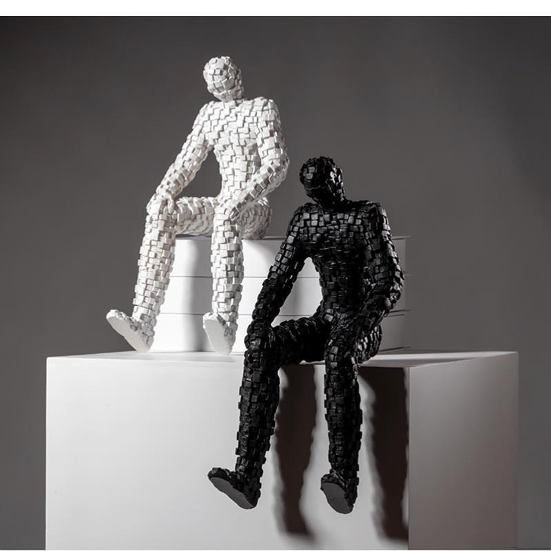 Abstract Sculpture Resin - Mosaic Figures Sculpture Abstract Art Ornament
