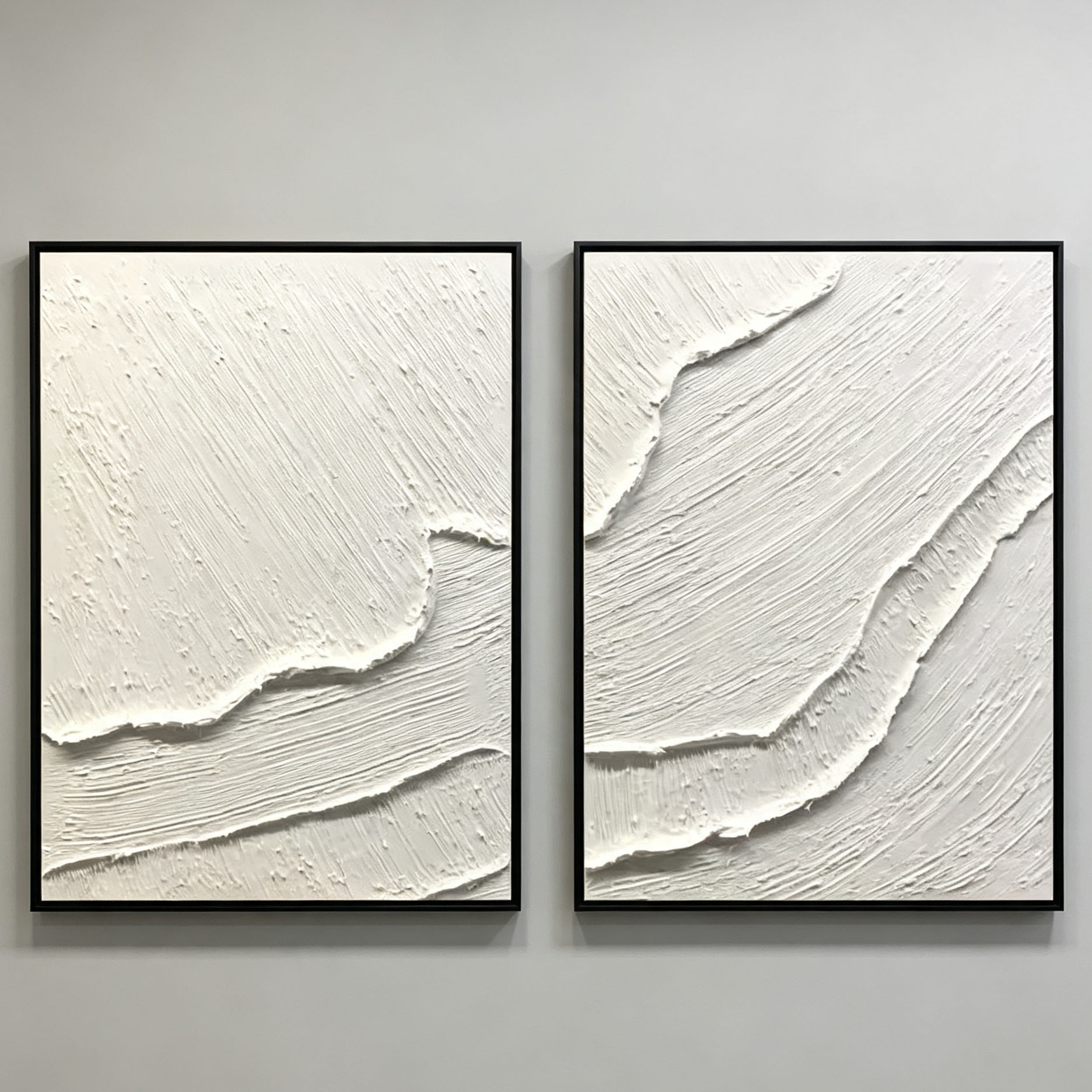 Hand-Painted White 3D Thick Te - огляд і ціна Abstract Oil Painting