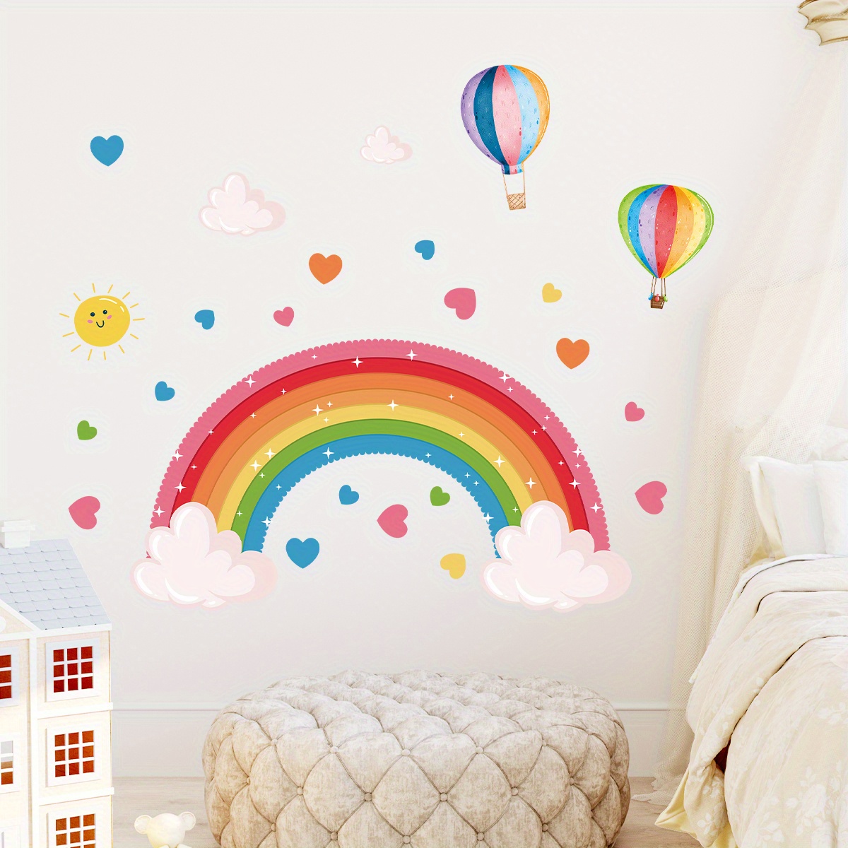Cartoon Cute Rainbow Colorful  - огляд і ціна Home Decor Y2K