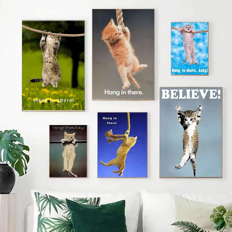 Hang In There Baby Cute Cat Yo - огляд і ціна Home Decor Shop