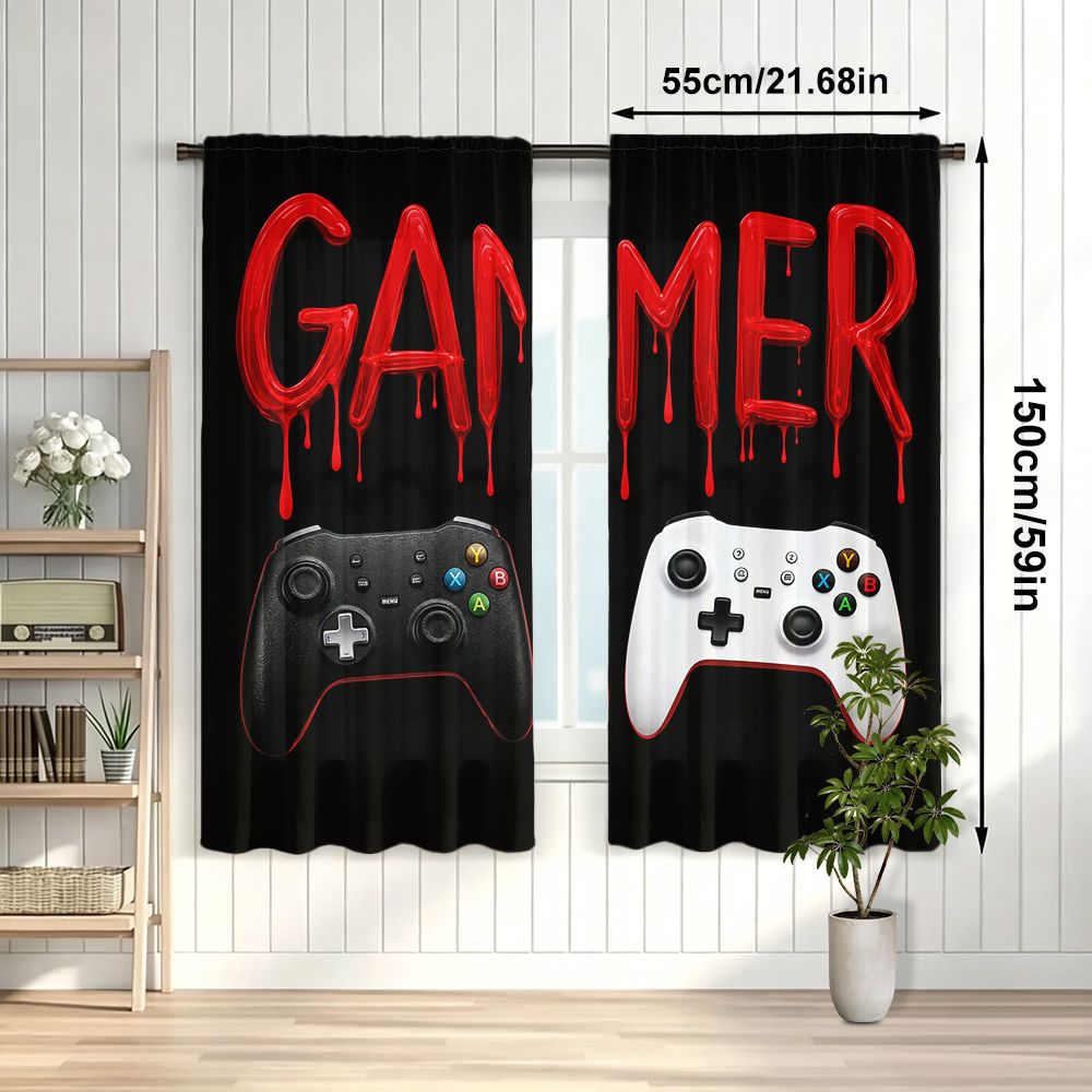 Gamer Curtains Black Video Gam - огляд і ціна Home Decor Youtube Videos