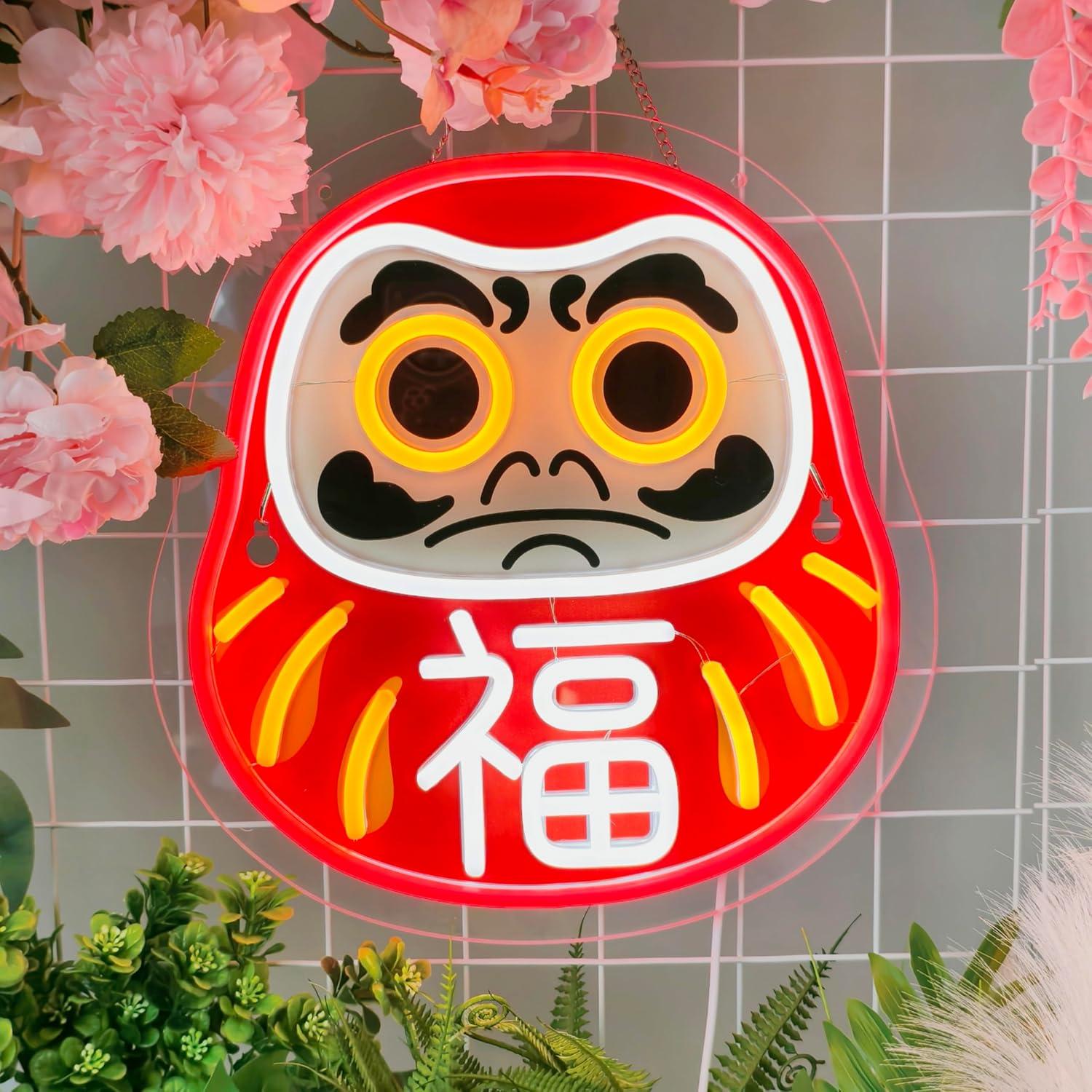 Daruma Neon Sign LED Neon Ligh - огляд і ціна Home Decor Market
