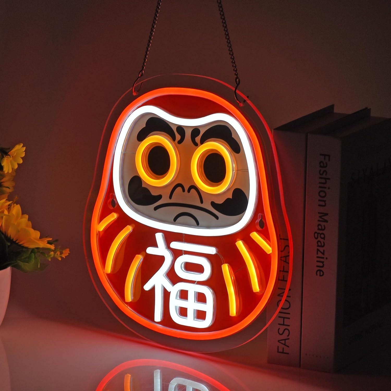 Daruma Neon Sign LED Neon Ligh - огляд і ціна Home Decor Market