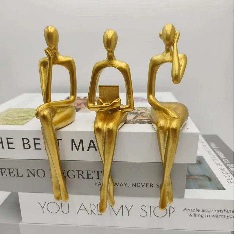 Thinker Statue Abstract Figure - огляд і ціна Abstract Sculpture Resin