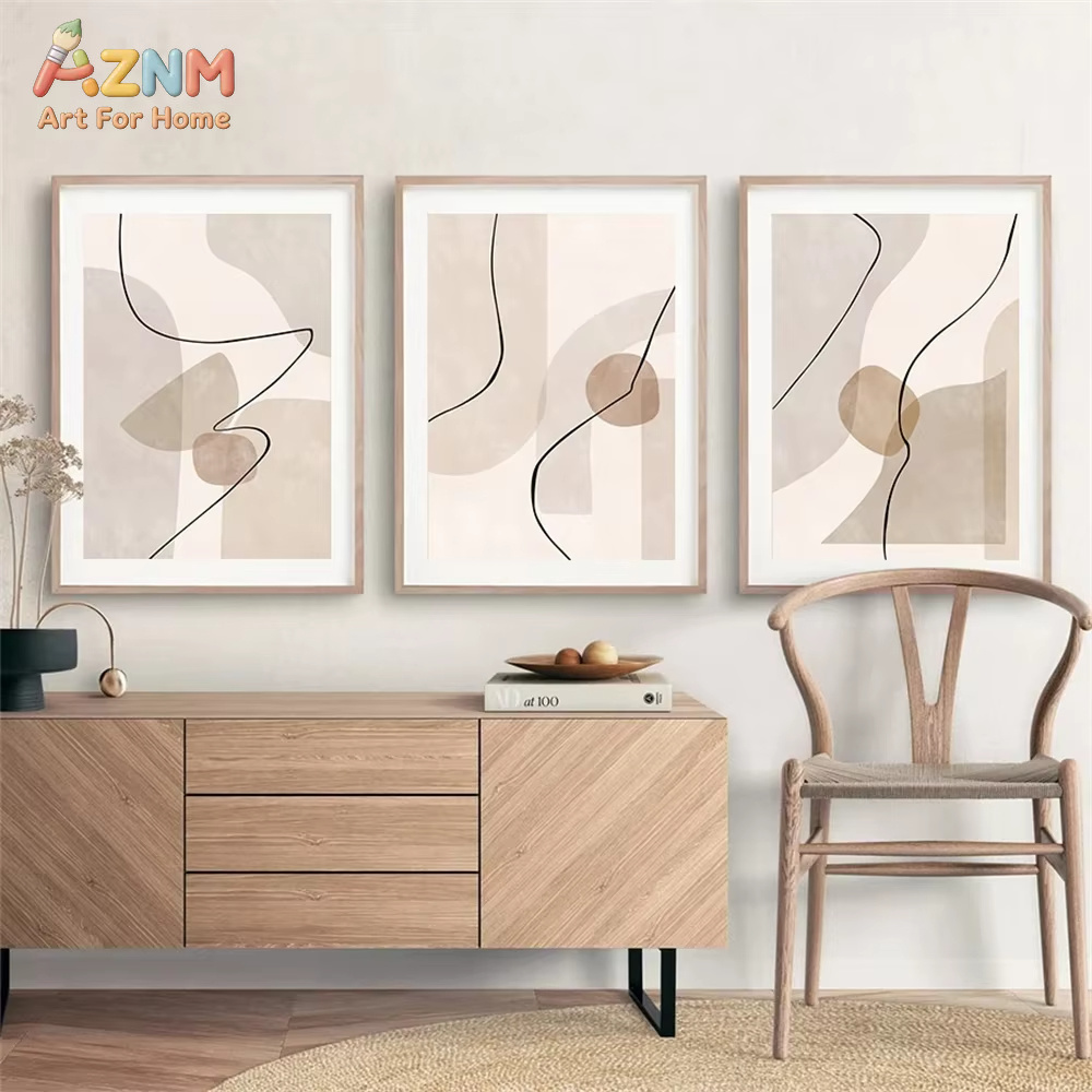 Abstract Beige Geometry Line W - огляд і ціна Home Decor Interior