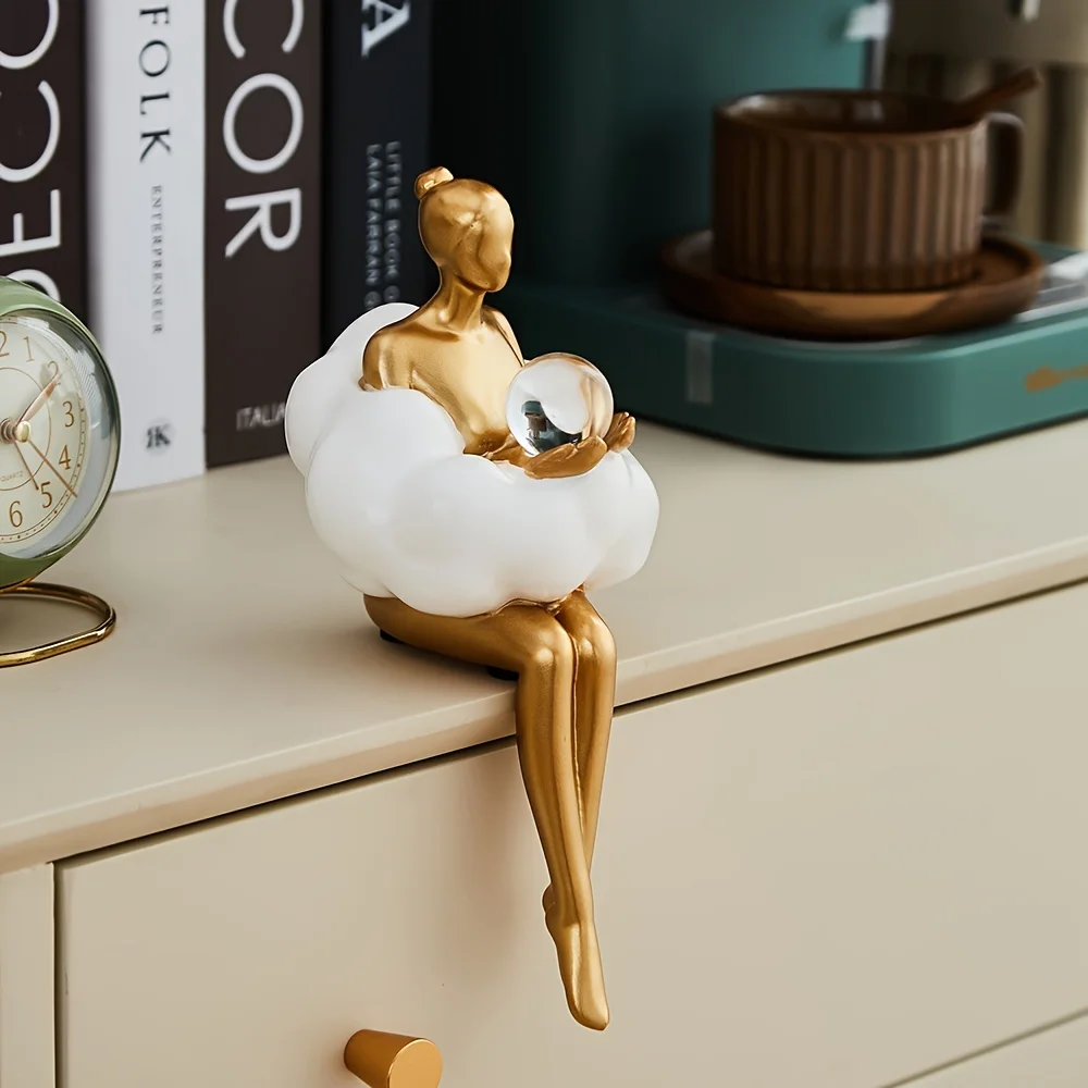 Cloud Girl Sculpture Abstract  - огляд і ціна Home Decor Y2K