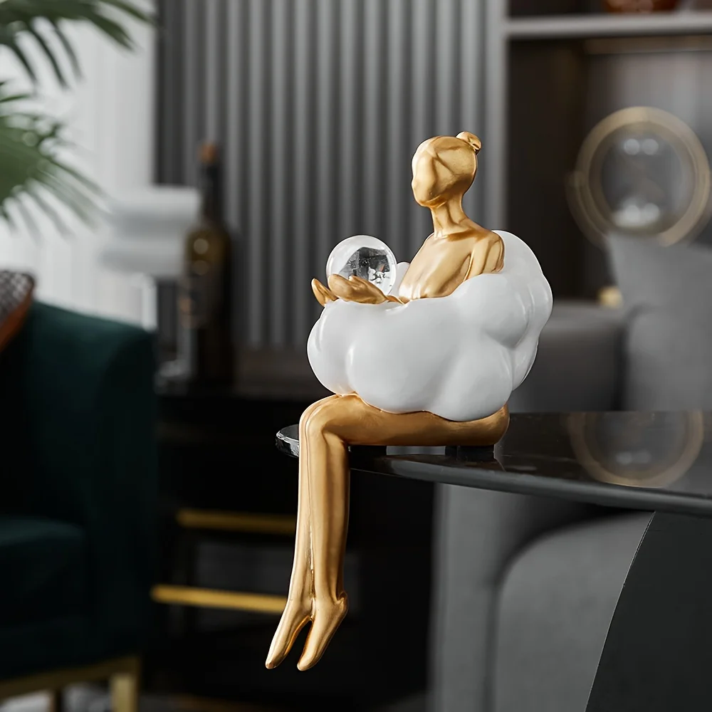 Cloud Girl Sculpture Abstract  - огляд і ціна Home Decor Y2K