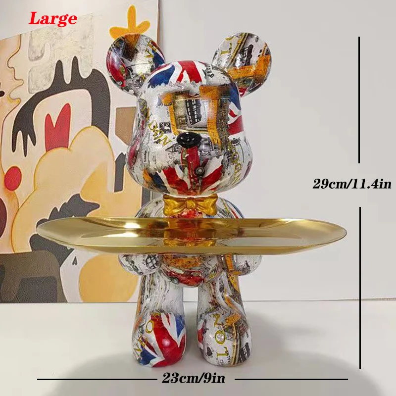 29cm Graffiti Bear Figurine Ho - огляд і ціна Home Decor Y2K
