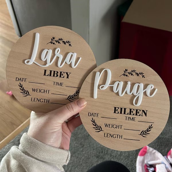 1Pc Custom Baby Announcement S - огляд і ціна Home Decor Com