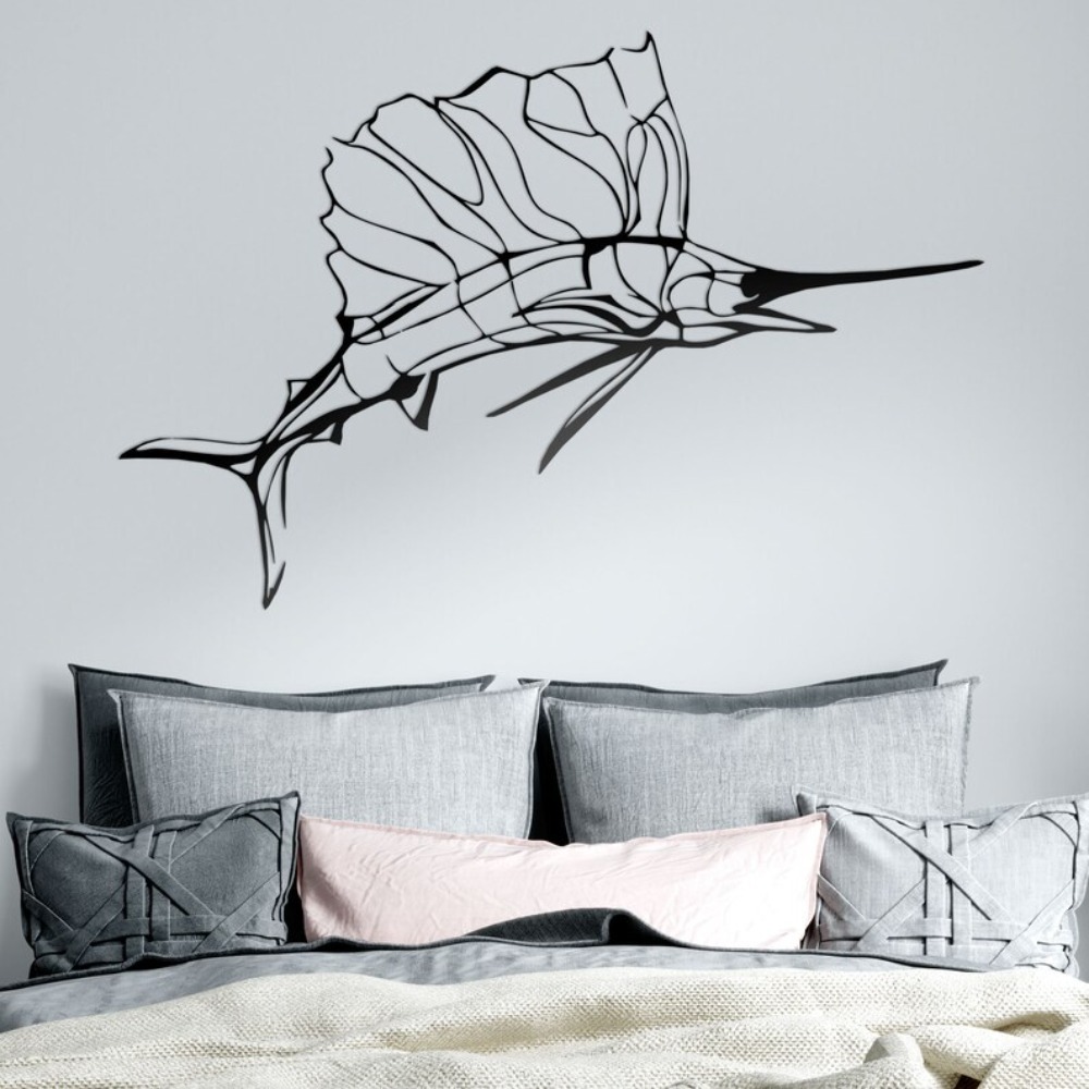Swordfish Nautical Metal Wall  - огляд і ціна Home Decor Nautical