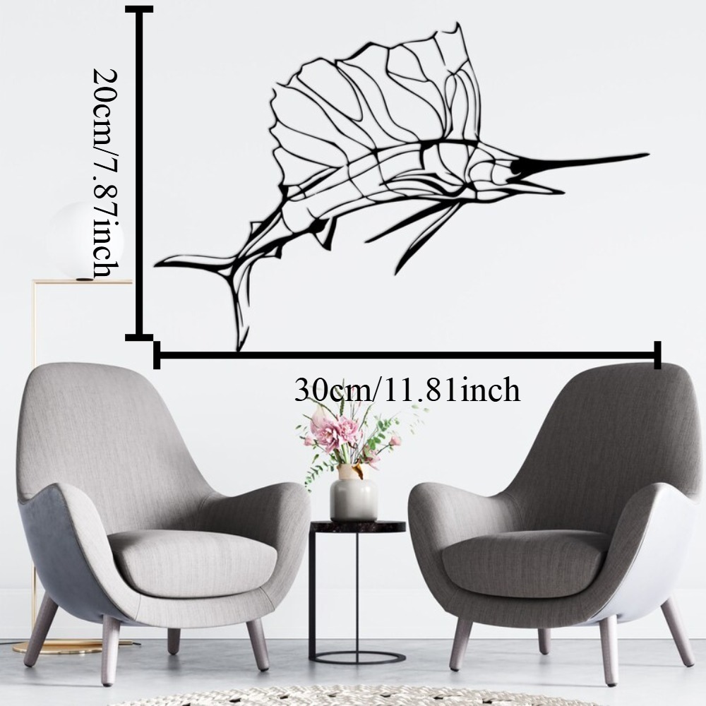 Swordfish Nautical Metal Wall  - огляд і ціна Home Decor Nautical