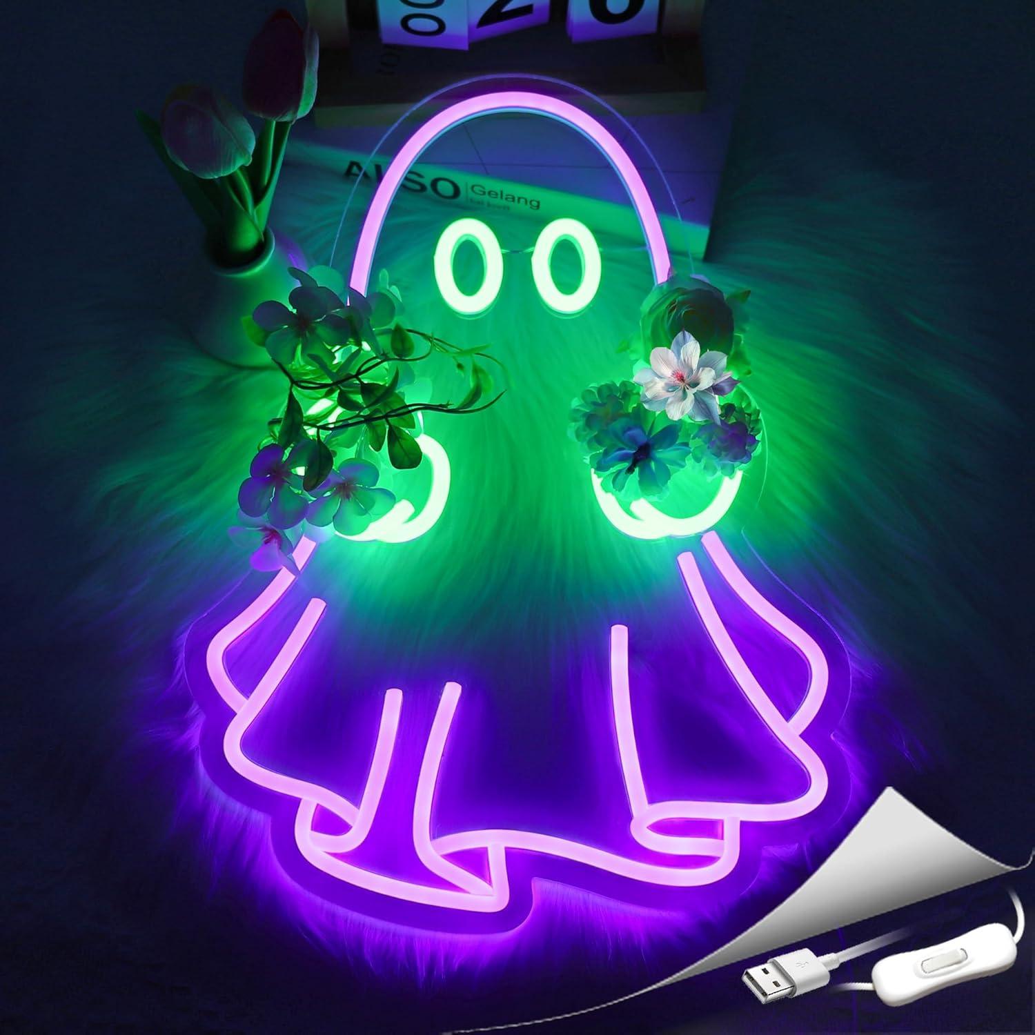 Ghost Neon Sign USB Powered LE - огляд і ціна Home Decor Shop