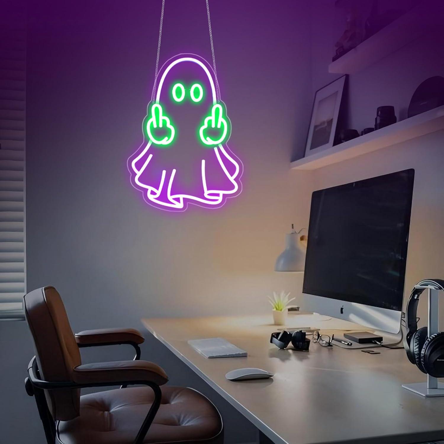 Ghost Neon Sign USB Powered LE - огляд і ціна Home Decor Shop