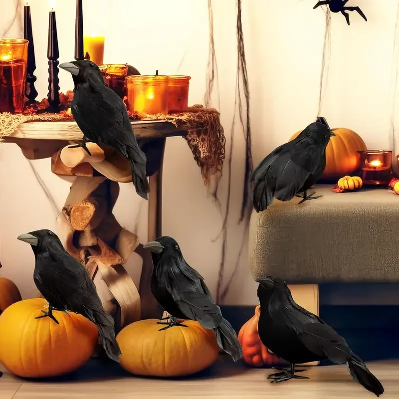 1PC Black Crow Halloween Decor - огляд і ціна Home Decor Com