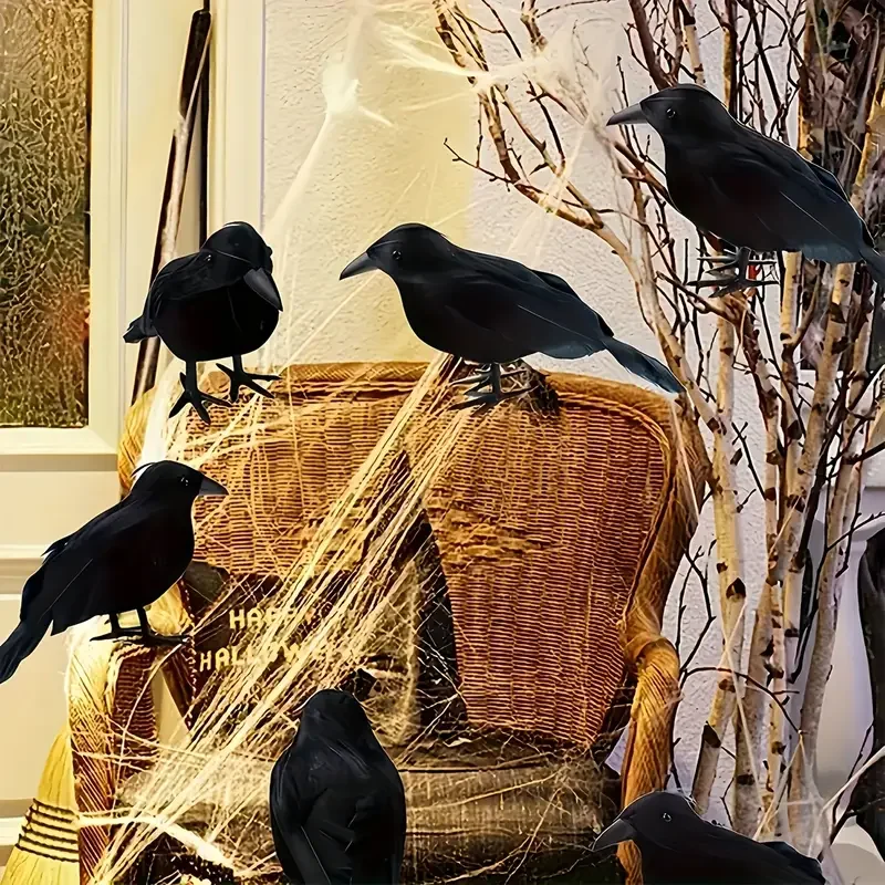 1PC Black Crow Halloween Decor - огляд і ціна Home Decor Com