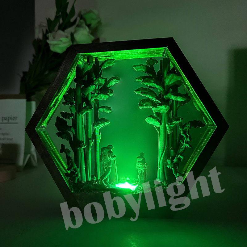 Hiker Figure Table Resin Lamp  - огляд і ціна Home Decor Resin