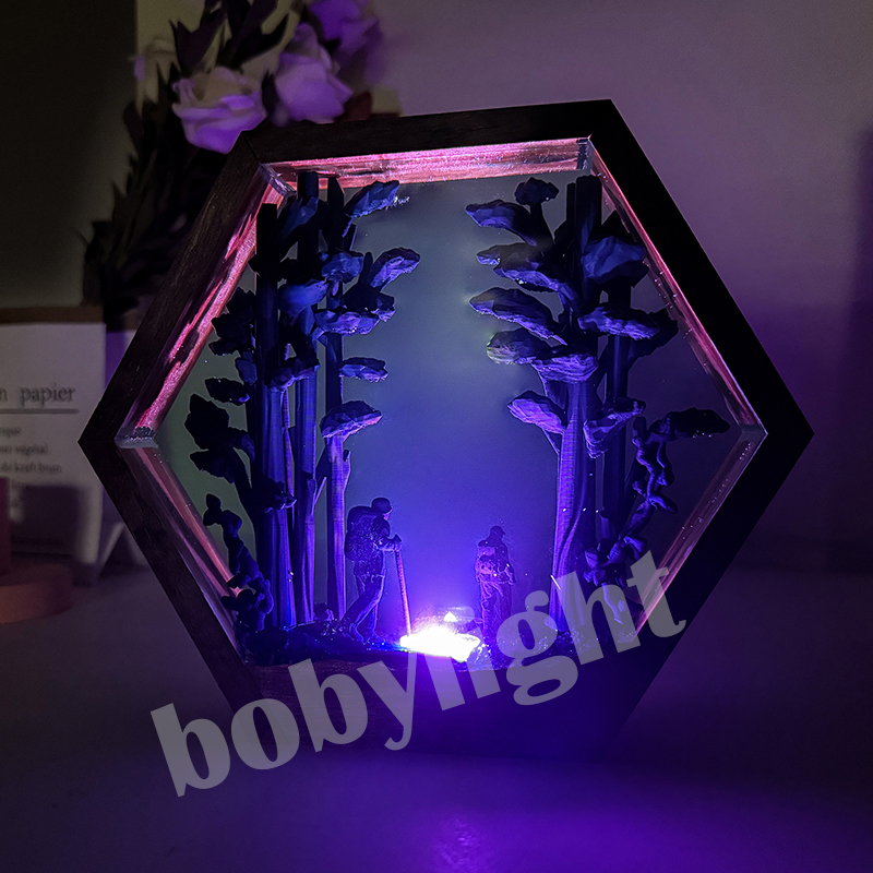 Hiker Figure Table Resin Lamp  - огляд і ціна Home Decor Resin