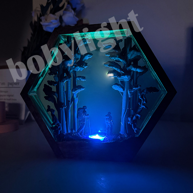 Hiker Figure Table Resin Lamp  - огляд і ціна Home Decor Resin
