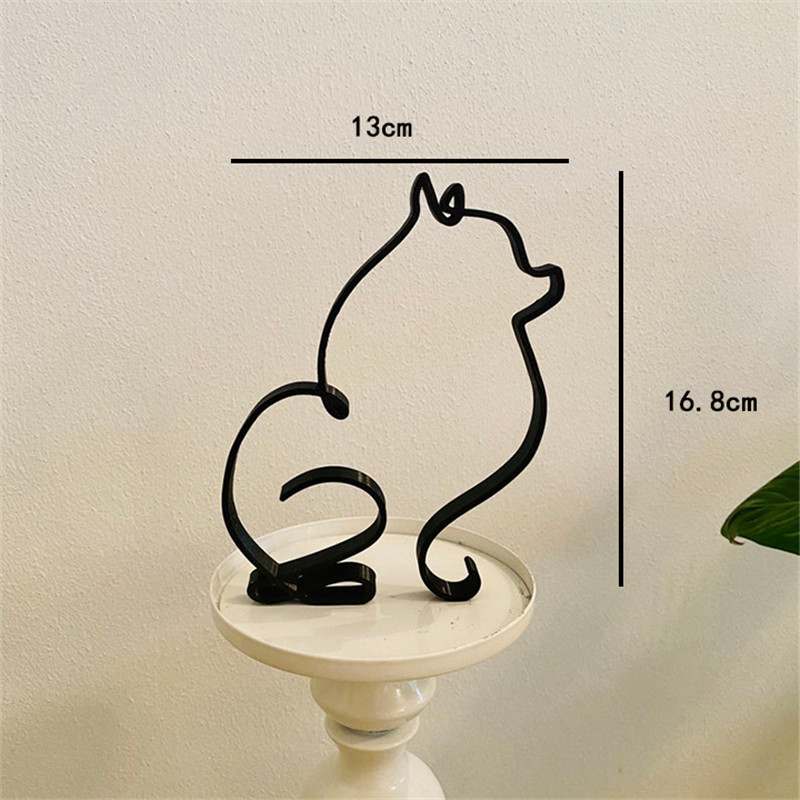 Dog Art Sculpture Metal Dog Ab - огляд і ціна Home Decor Y2K