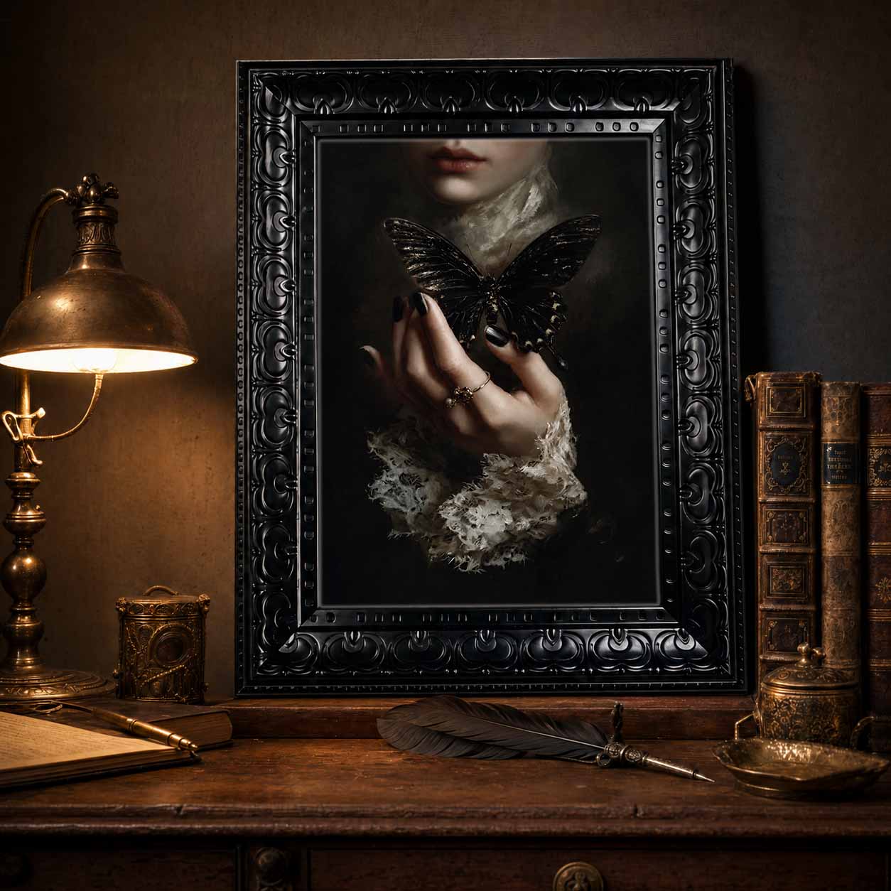 Framed Canvas Wall Art Dark Go - огляд і ціна Abstract Oil Painting