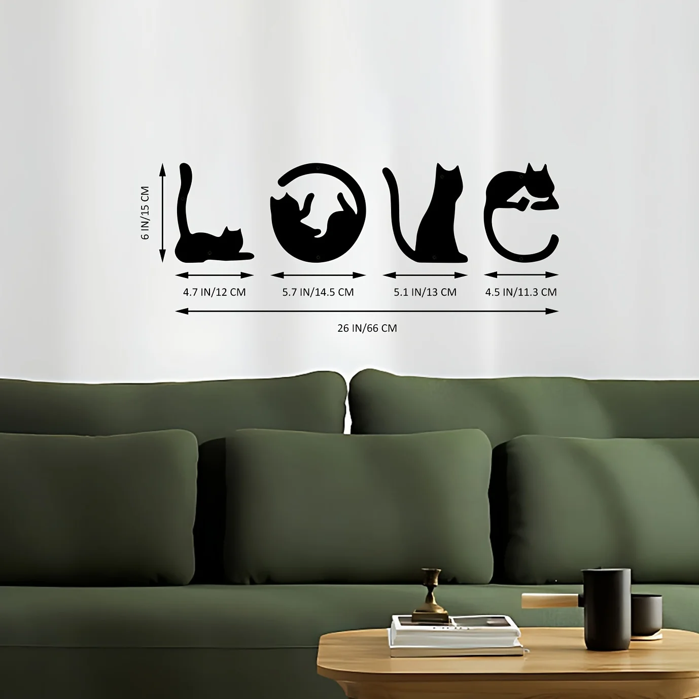 HelloYoung 4pcs/set Cute Cat M - огляд і ціна Home Decor Y2K