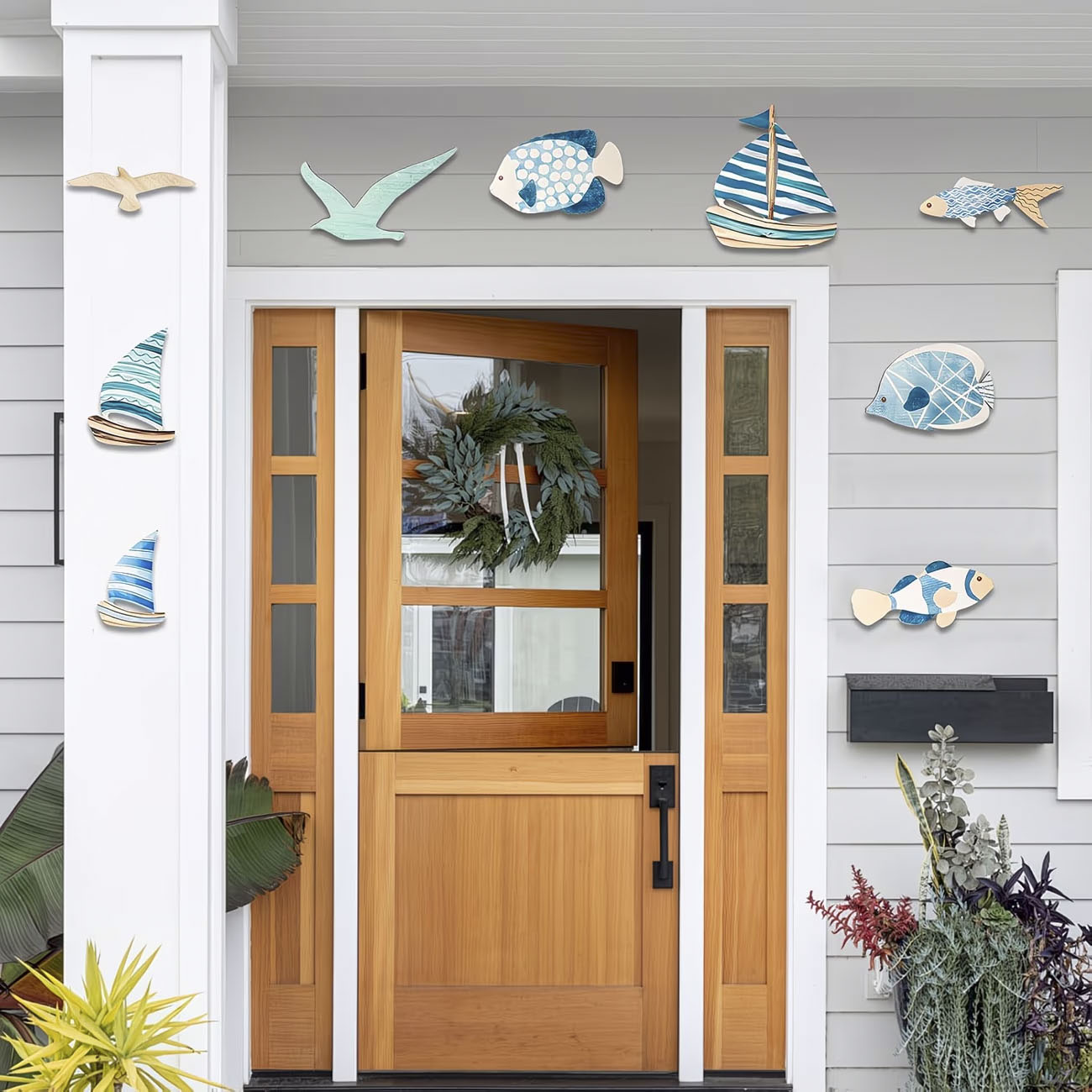 9Pcs Tropical Fish Seagull Sai - огляд і ціна Home Decor Nautical