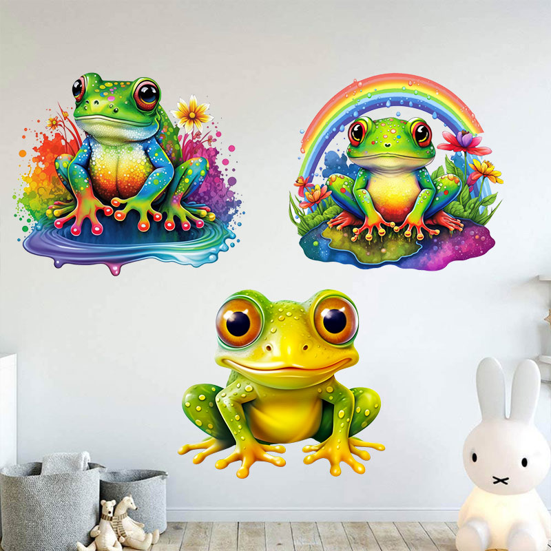 M728 Cute Rainbow Frog Wall St - огляд і ціна Home Decor Y2K
