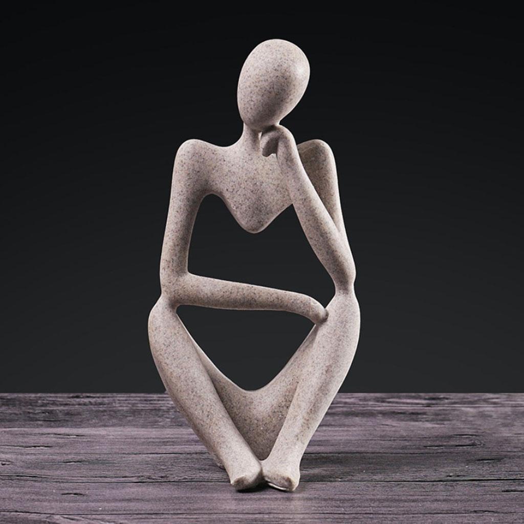 Nordic Abstract Thinker Statue - огляд і ціна Abstract Sculpture Resin