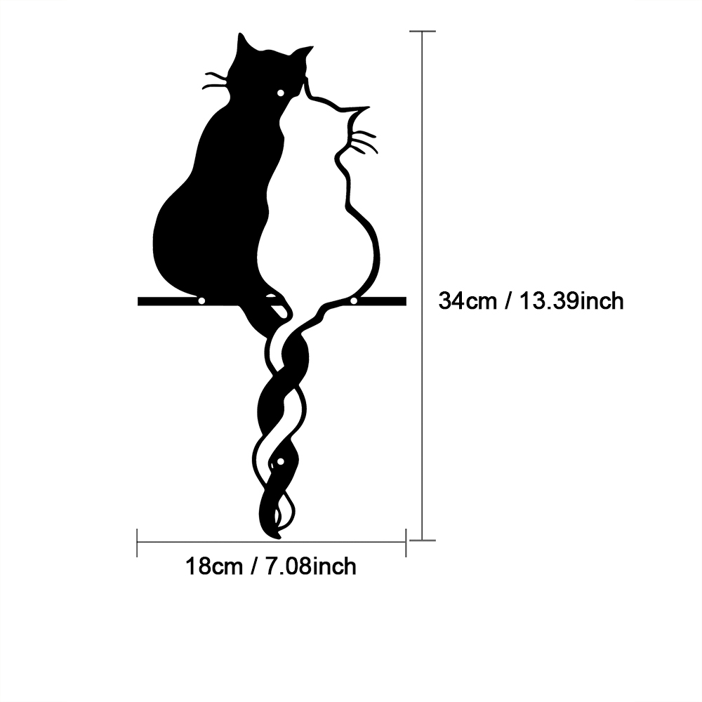Metal Lovers Cat Wall Art Hang - огляд і ціна Home Decor Y2K