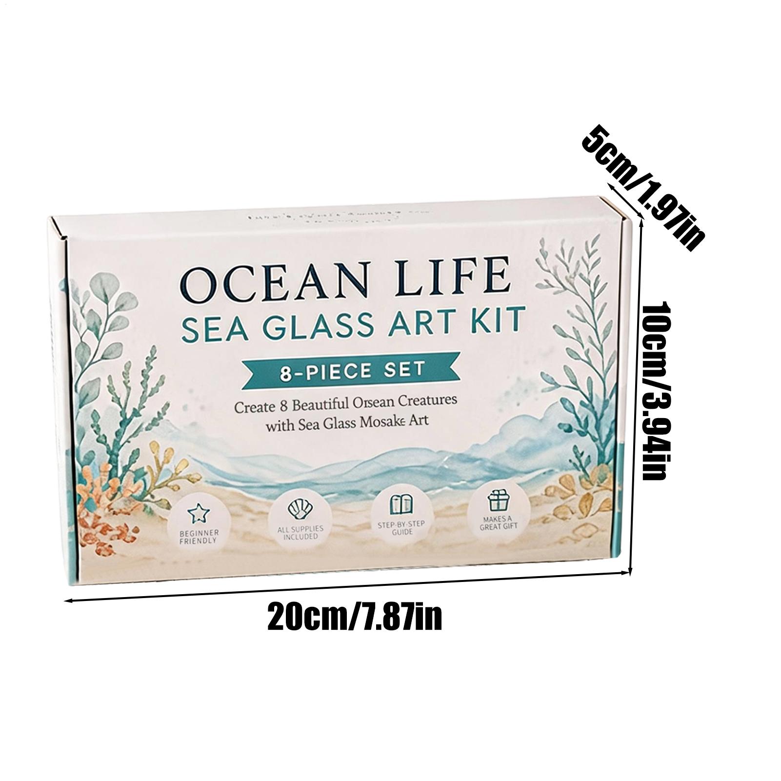 1pc Ocean Life Sea Glass Mosai - огляд і ціна Home Decor Nautical