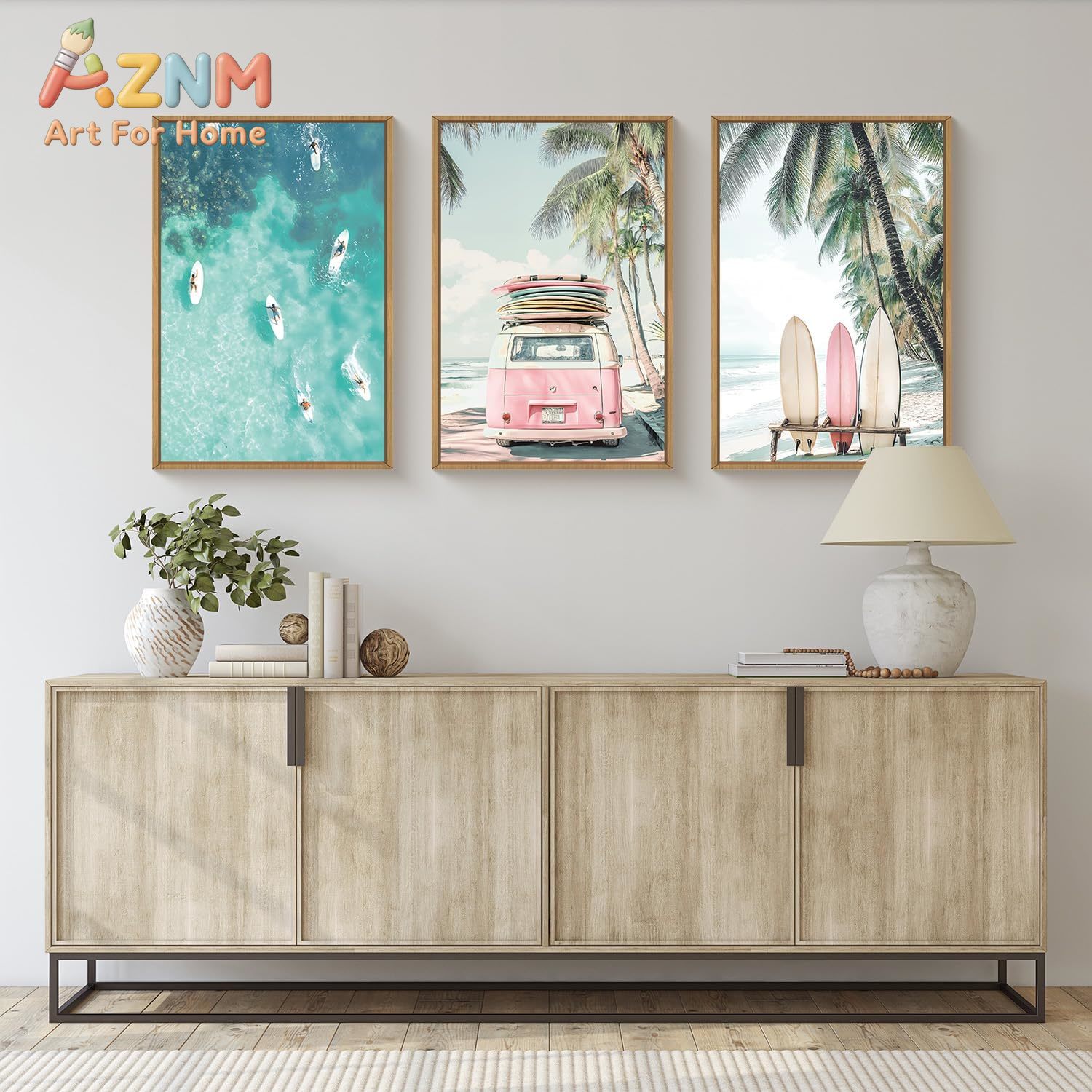 3pcs Summer Surfboard Beach Ca - огляд і ціна Home Decor Nautical