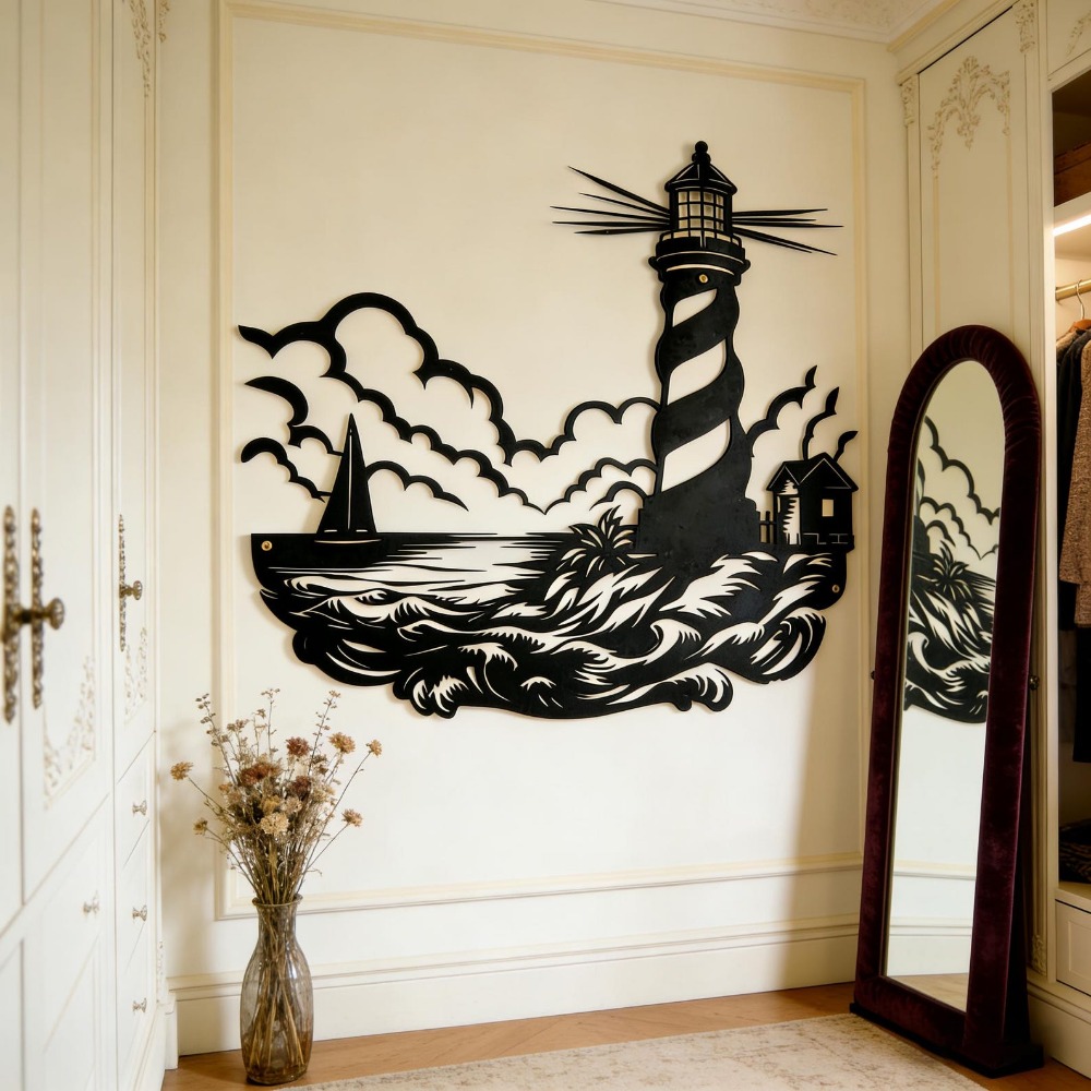 CIFbuy Metal Wall Art Lighthou - огляд і ціна Home Decor Nautical