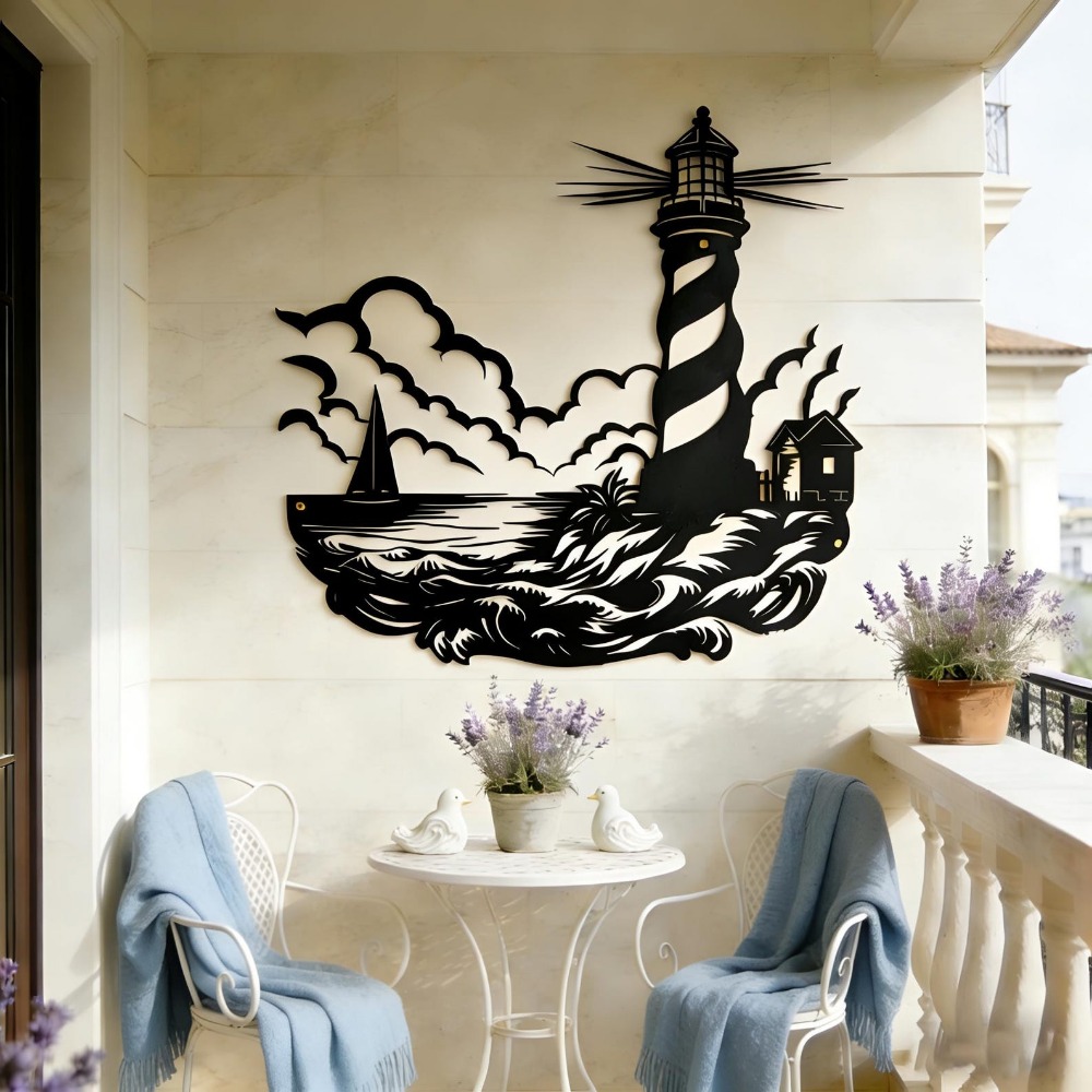 CIFbuy Metal Wall Art Lighthou - огляд і ціна Home Decor Nautical
