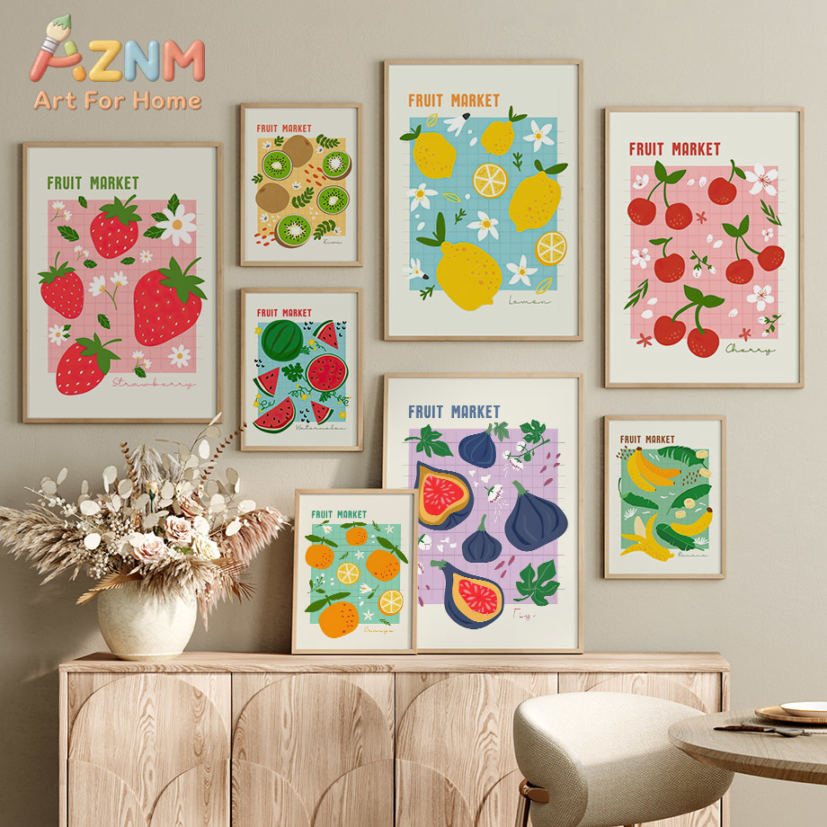 AZNM Fruit Market Canvas Wall  - огляд і ціна Home Decor Market