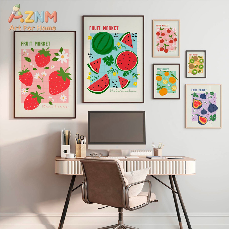 AZNM Fruit Market Canvas Wall  - огляд і ціна Home Decor Market