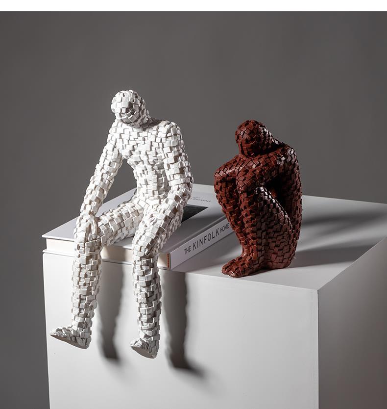 Mosaic Figures Sculpture Abstr - огляд і ціна Abstract Sculpture Resin