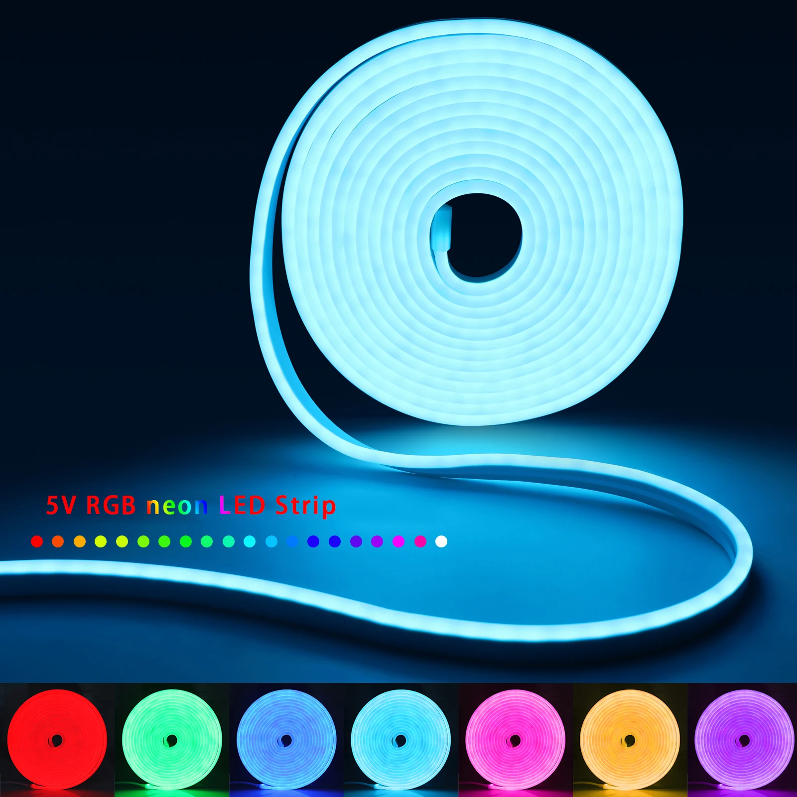 1-5m RGB LED Neon Strip Light  - огляд і ціна Home Decor Com