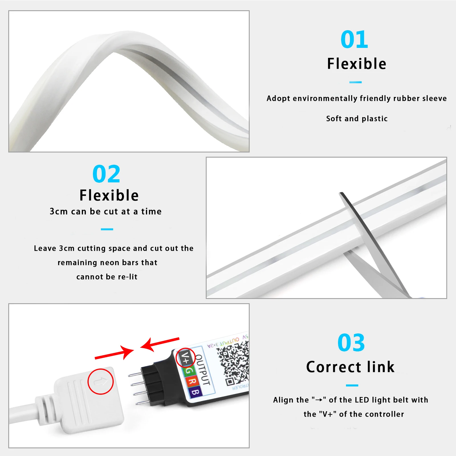 1-5m RGB LED Neon Strip Light  - огляд і ціна Home Decor Com